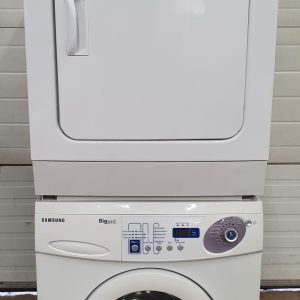 Used Samsung Set Apartment Size Washer B1113J and Dryer DV665JW 2