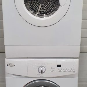 Used Whirlpool Set Apartment Size Washer WGC7500VW2 and Dryer YEED7500YW2 1
