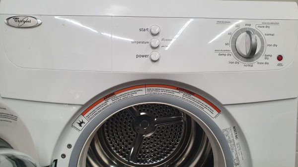 Used Whirlpool Set Apartment Size Washer WGC7500VW2 and Dryer YEED7500YW2