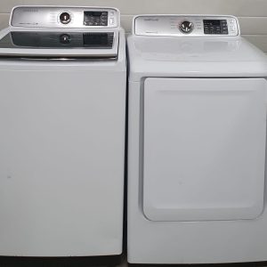 Open Box Samsung Set Washer WA50M7450AW and Dryer DVE45T700WAC 2 1