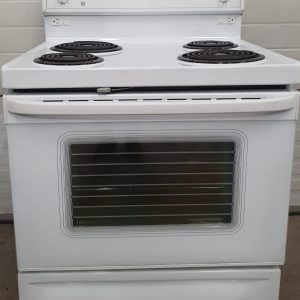 USED GE ELECTRICAL STOVE GRSL3640ZWW3 3