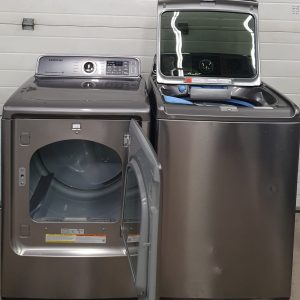 USED SAMSUNG SET WASHER WA50F9A8DSP 4.5 cu.ft AND DRYER 2