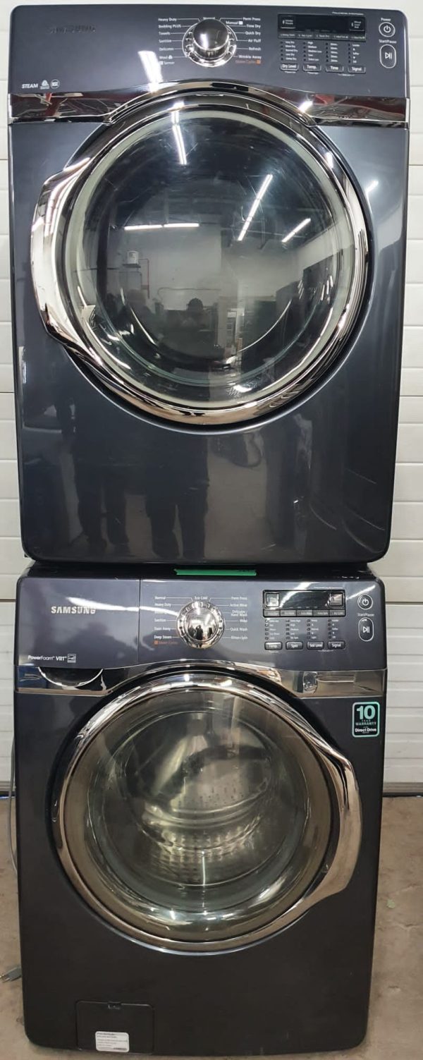 Used Samsung Set Washer WF397UTPAGR/A2 and Dryer DV405ETPAGR