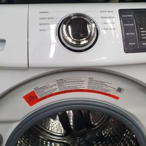 USED SAMSUNG SET WASHER WF42H5000AW 5.2 cu ft AND DRYER DV42H5000EW 1 1