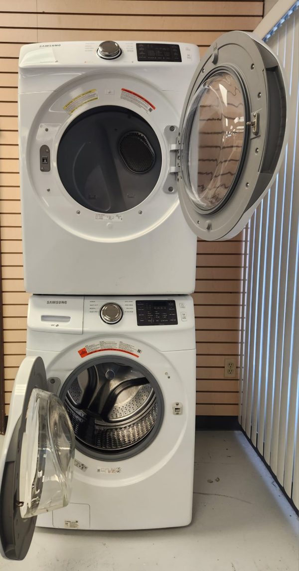 Used Samsung Set Washer WF42H5000AW and Dryer DV42H5000EW