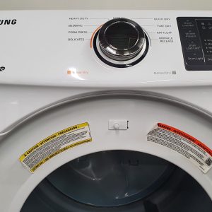 USED SAMSUNG SET WASHER WF42H5000AW 5.2 cu ft AND DRYER DV42H5000EW 2 1