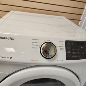 USED SAMSUNG SET WASHER WF42H5000AW 5.2 cu ft AND DRYER DV42H5000EW 5