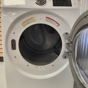USED SAMSUNG SET WASHER WF42H5000AW 5.2 cu ft AND DRYER DV42H5000EW 8