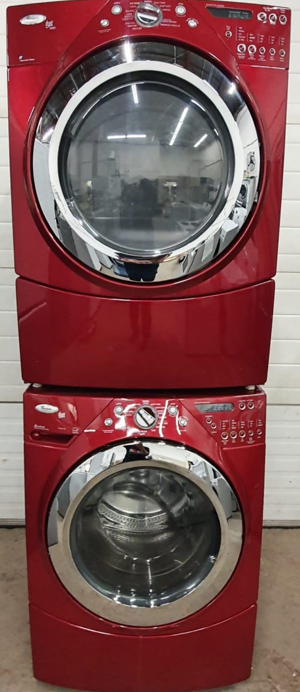Used Set Whirlpool Washer WFW9470WR01 and Dryer YMED9470WR1