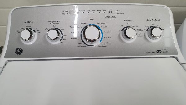 Used GE Set Washer GTW485BMM0WS and Dryer GDT45EAMJ0WS