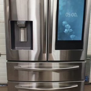 Used Less 1 Year Samsung Refrigerator RF28R7552SR With Screen and Flex Zone 3