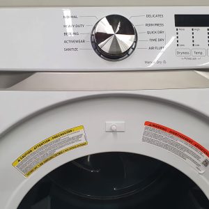 Used Less Than 1 Year Samsung Set Washer WF45T6000AW and Dryer DVE45T6005W 1