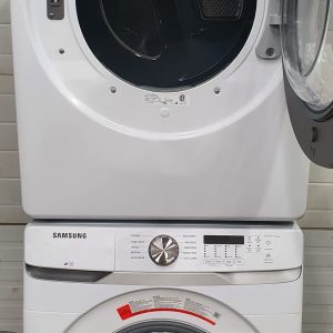 Used Less Than 1 Year Samsung Set Washer WF45T6000AW and Dryer DVE45T6005W 3