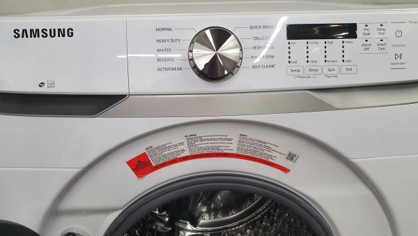Used Less Than 1 Year Samsung WF45T6000AW/A5 Front Load Washer