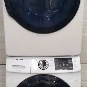 Used Samsung Set Washer WF45K6200AW With AddWash and Dryer DV42H5000EW 2