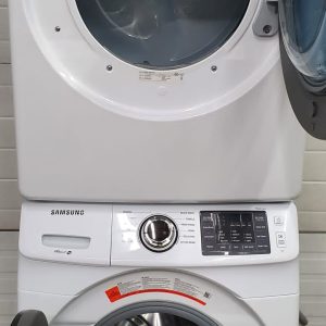 Used Samsung Set Washer WF45K6200AW With AddWash and Dryer DV42H5000EW 3