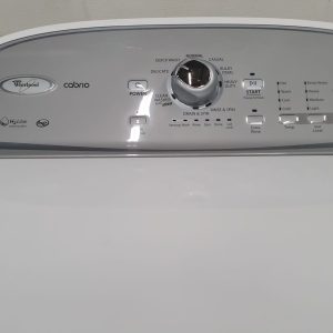 Used Whirlpool Set Washer WTW5500XW0 and Dryer YWED5500XW0 3