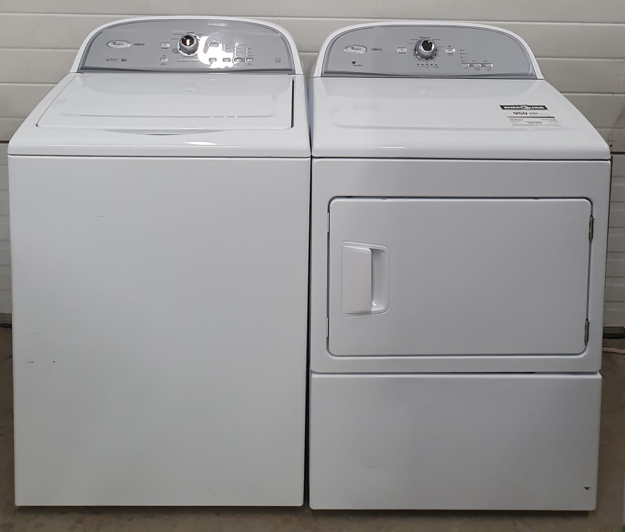 Order Your Used Whirlpool Set Washer WTW5500XW0 and Dryer YWED5500XW0 ...