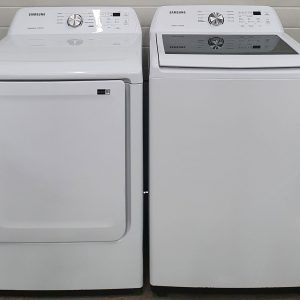 Open Box Samsung Set Washer WA45T3200AW and Dryer DVE45T3200W 3