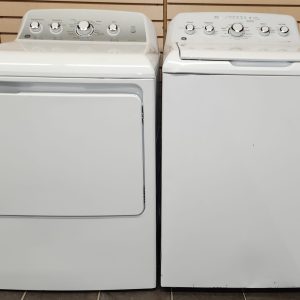 Used GE Set Washer GDT460BMM0WW and Dryer GTD45EBMK0WS 1