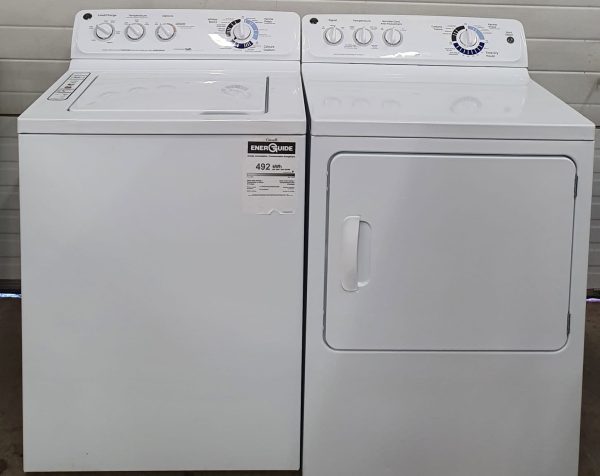 Used GE Set Washer GTAN2800D1WW and Dryer GTMP280ED2WW