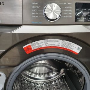 Used Less Than 1 Year Samsung Set Washer WF45R6100AP and Dryer DVE45T6100PAC 5