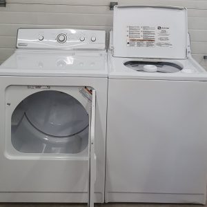 Used Maytag Set Washer YMED5700TQ0 and Dryer MTW5605TQ0 3