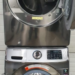 Used Samsung Set Washer WF45H6100AP and Dryer DV45H6300EP 2