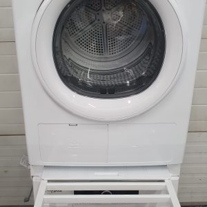 Used Whirlpool Set Apartment Size Washer WFW3090JW0 Operated by Cold Water and Vent Less Electric Dryer WHF5090GW0 2