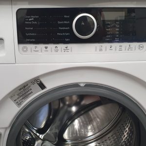 Used Whirlpool Set Apartment Size Washer WFW3090JW0 Operated by Cold Water and Vent Less Electric Dryer WHF5090GW0 4