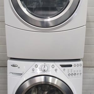 Used Whirlpool Set Washer WFW9400SW01 and Electric Dryer YWED9400SW1 2