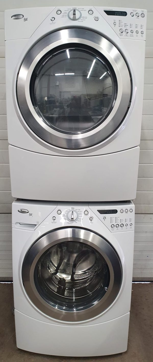 Used Whirlpool Set Washer WFW9400SW01 and Electric Dryer  YWED9400SW1