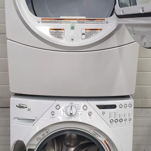 Used Whirlpool Set Washer WFW9400SW01 and Electric Dryer YWED9400SW1 3