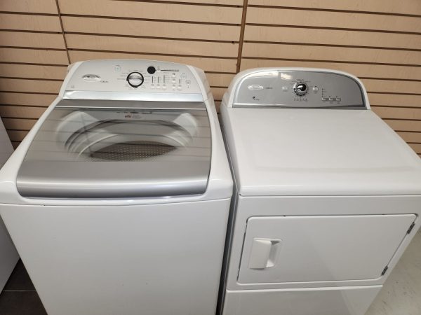 Used Set Whirlpool Washer WTW6600SW1 and Electric Dryer YWED5500XW0