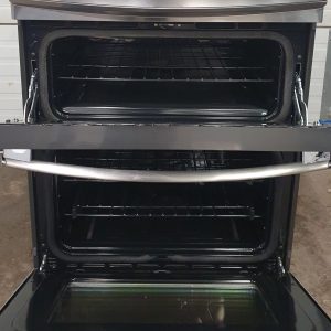 Used GE Slide In Gas Stove PCGS950SEF5SS With 2 Ovens 3