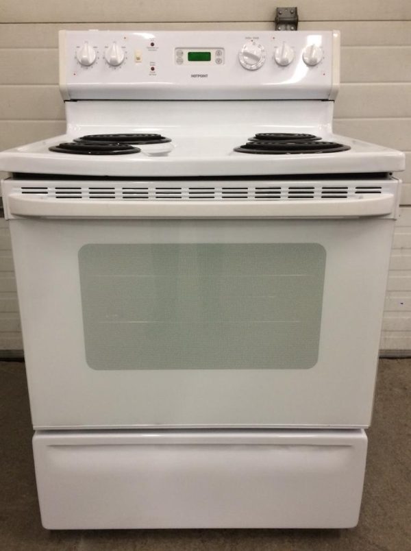 Used Hotpoint Electric Stove RCBS536DN3WW