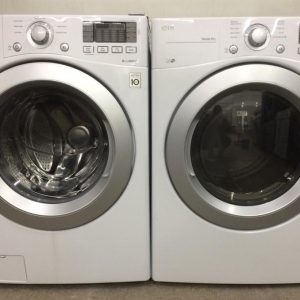 Used LG Set Washer WM3170CW and Dryer DLE3170W (6)
