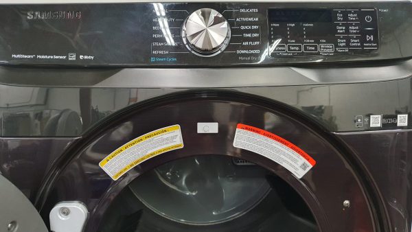 Used Less Than 1 Year Samsung Set Washer WF50T8500AV and Dryer DVE45R6300V/AC
