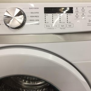 Used Less Than 1 Year Samsung Set Washer WFT6000AW And Dryer DVE45T6005W (2)