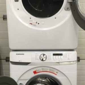 Used Less Than 1 Year Samsung Set Washer WFT6000AW And Dryer DVE45T6005W (6)