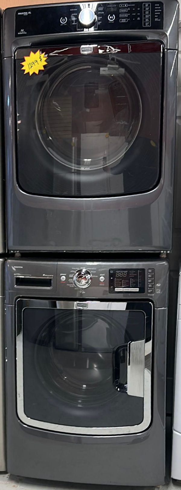 Used Maytag Set Washer MHW6000XG2 and Dryer YMED6000AGO