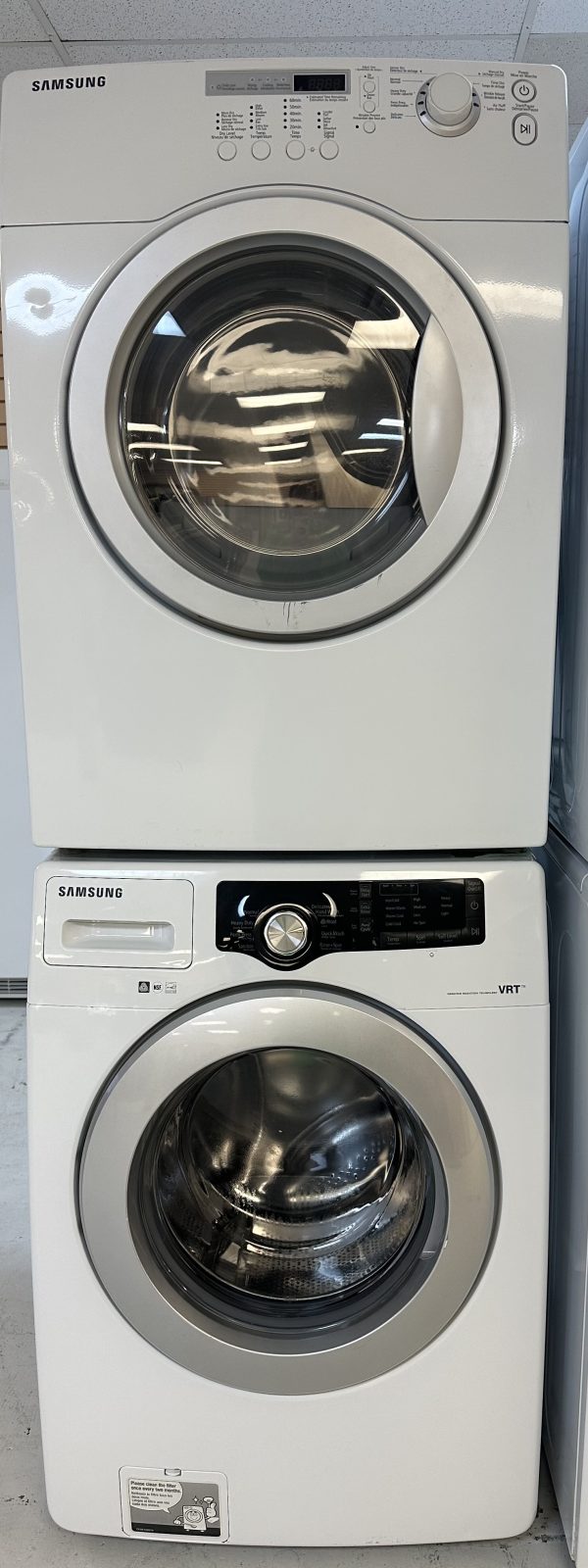 Used Samsung Set Washer WF220ANW and Dryer DV203AEW