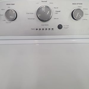 Used Whirlpool Set Washer WTW4800BQ0 and Dryer YWED4800BQ0 5