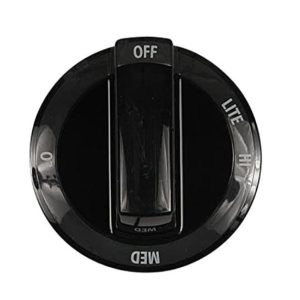 Whirlpool Oven Black Dual Burner Knob 7733P526-60