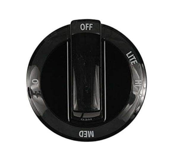 Whirlpool Oven Black Dual Burner Knob 7733P526-60