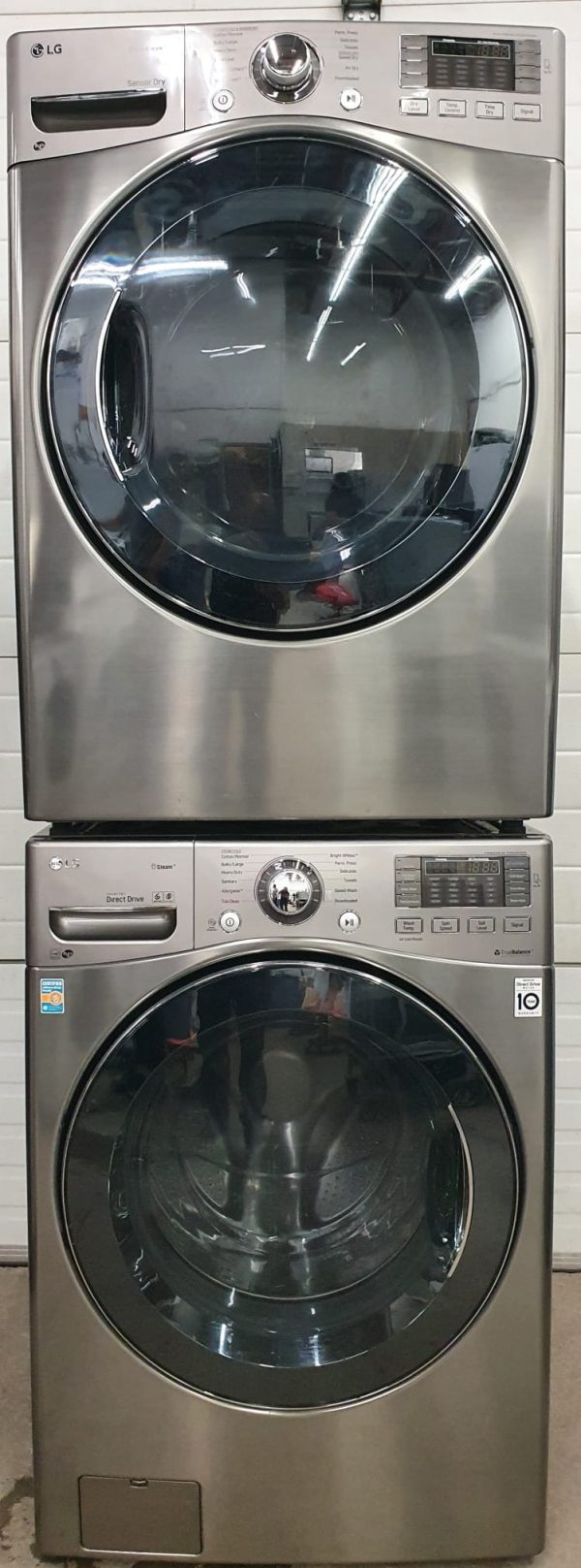 Used LG Set Washer WM3770HVA and Dryer DLEX3570V