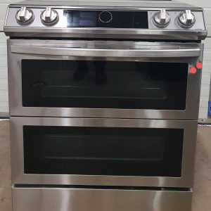 Used Less Than 1 Year Induction Samsung Slide In Stove NE63T8951SS Dual Door (2)