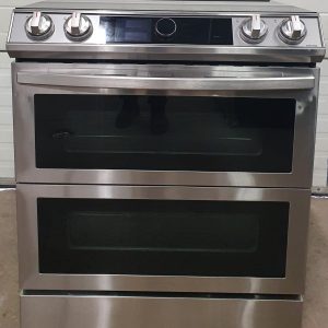 Used Less Than 1 Year Induction Samsung Slide In Stove NE63T8951SS Dual Door (3)