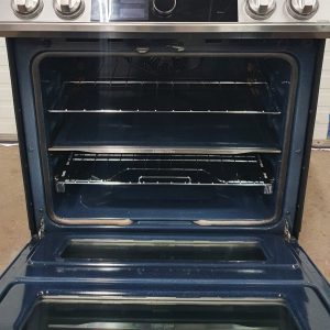Used Less Than 1 Year Induction Samsung Slide In Stove NE63T8951SS Dual Door (6)