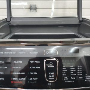Used Less Than 1 Year Samsung Set Double Washer WV60M9900AVA5 and Dryer DVE60M9900VAC (1)